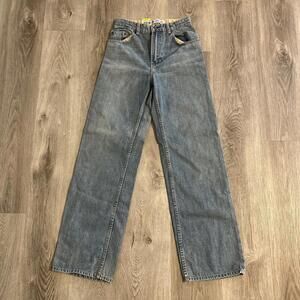 Gap Kids Teen Girls Jeans Loose Fit 18 Slim Blue Stonewash Wide Leg
